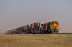 BNSF 8183 leads westbound stacks